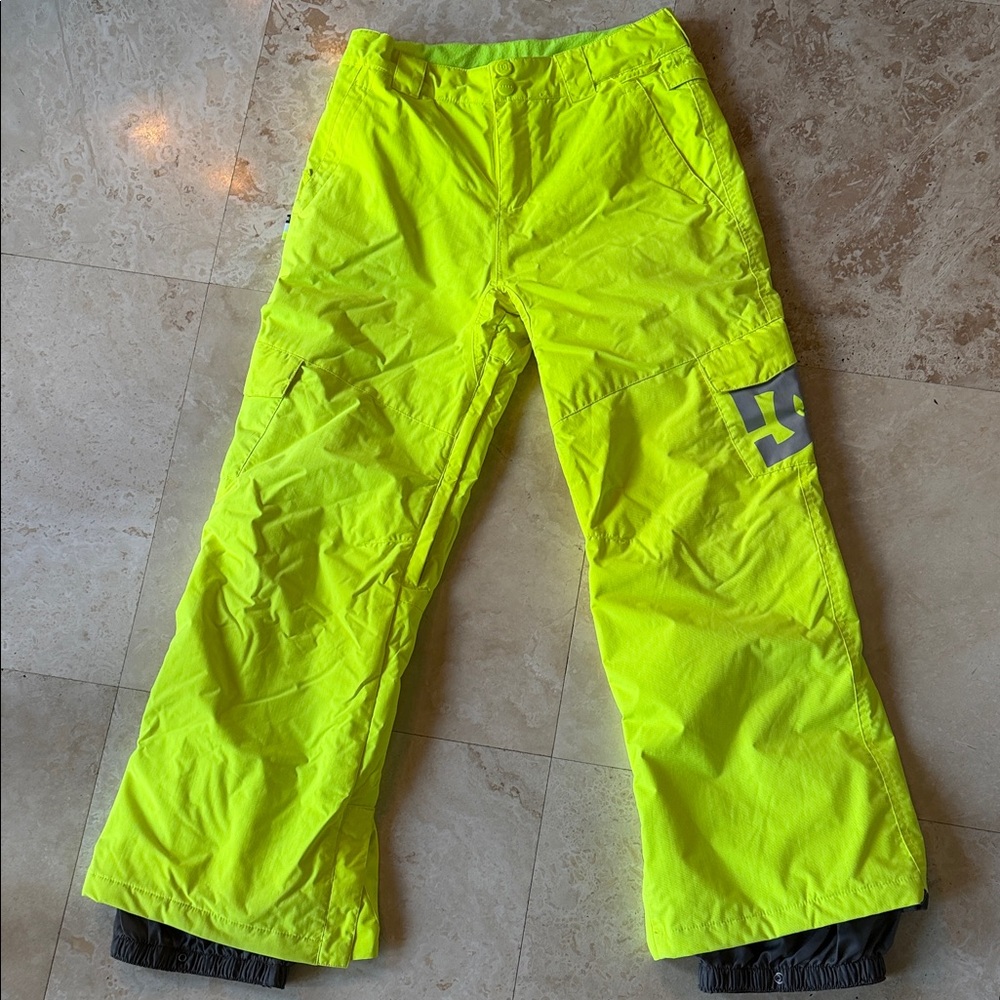 DC Kids Neon Yellow Snow Pants